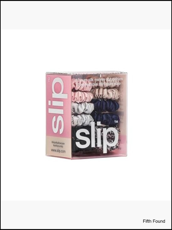 Pure Silk Scrunchies Set of 12 - Anti-Crease, Gentle on Hair, Reduces Breakage main image 5